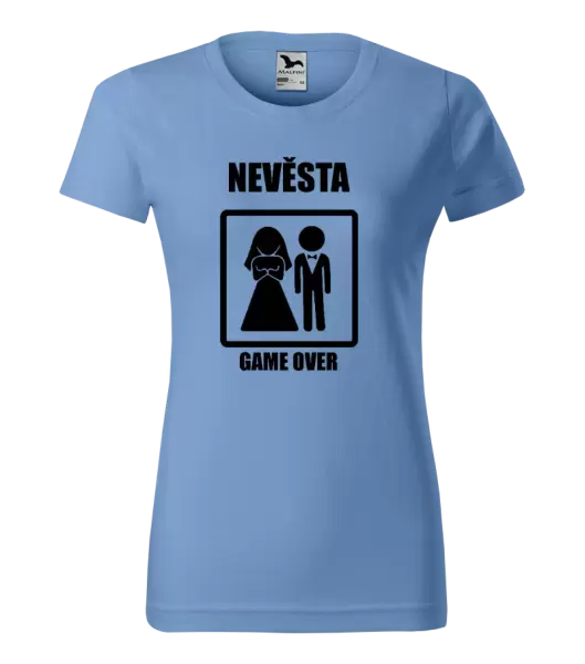 Dámské tričko Game over - nevěsta