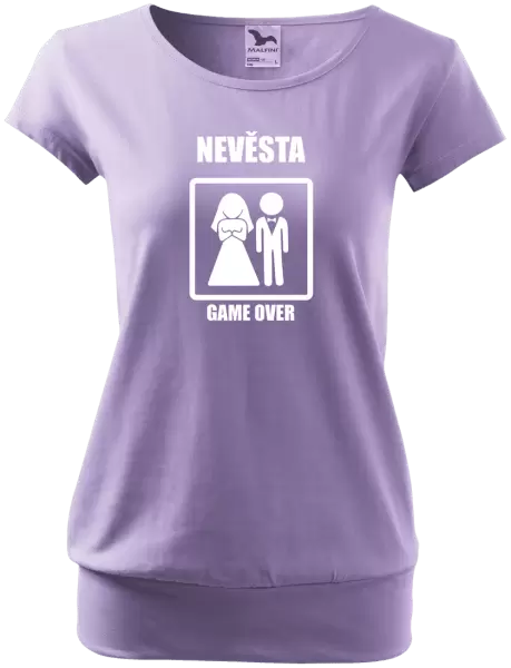 Dámské tričko Game over - nevěsta
