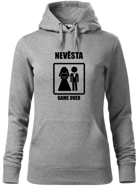 Dámská mikina Game over - nevěsta
