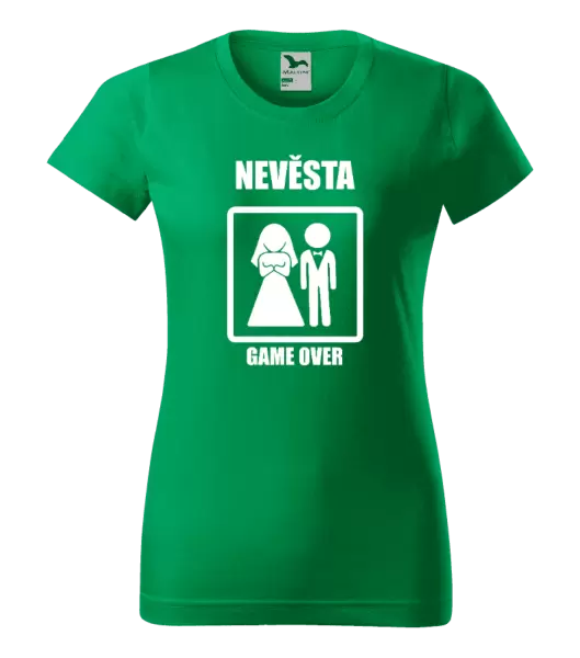 Dámské tričko Game over - nevěsta