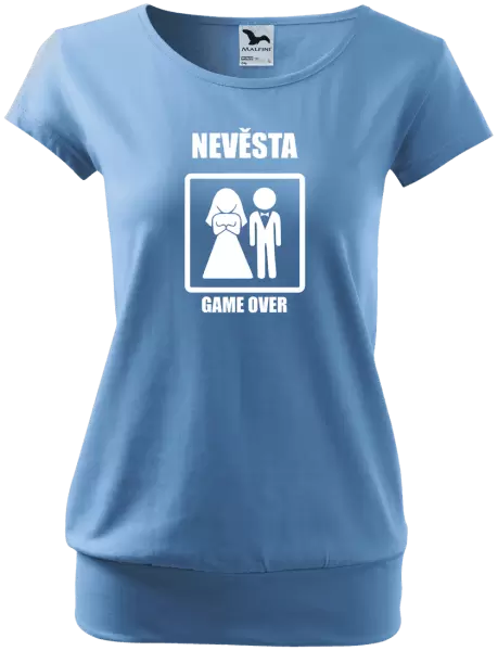 Dámské tričko Game over - nevěsta