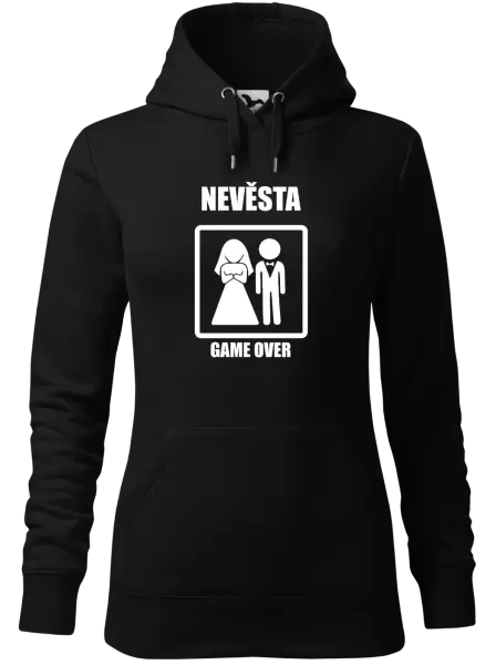Dámská mikina Game over - nevěsta