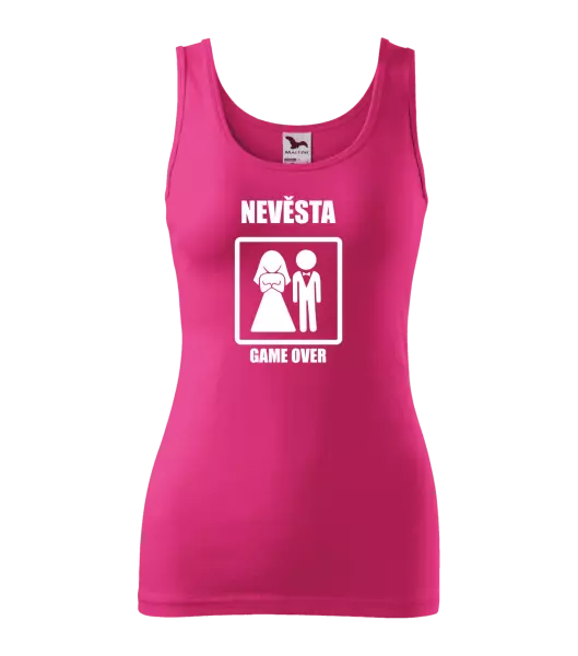 Dámské tílko Game over - nevěsta