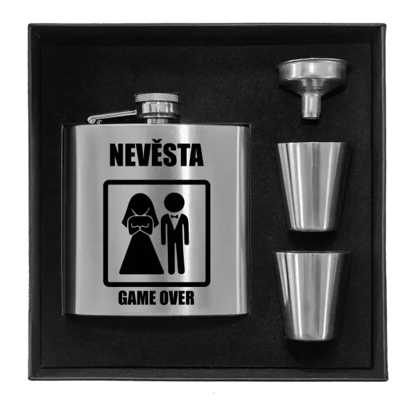 Placatka v krabičce Game over - nevěsta