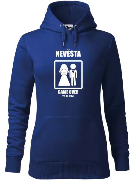 Dámská mikina Game over - nevěsta s datem