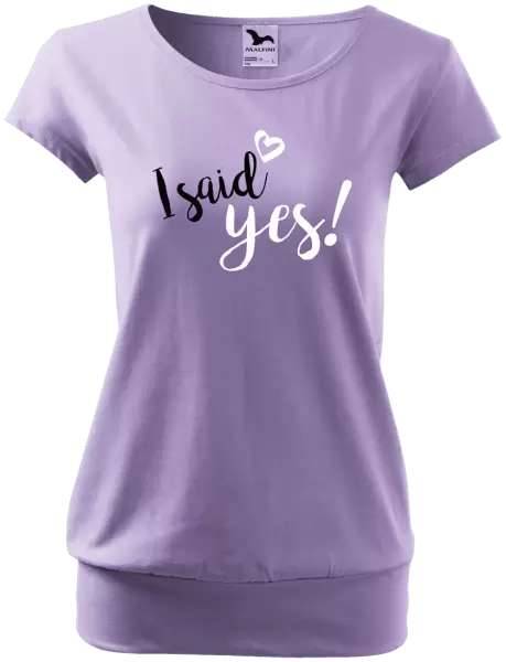 Dámské tričko I said yes!