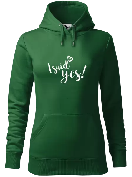 Dámská mikina I said yes!