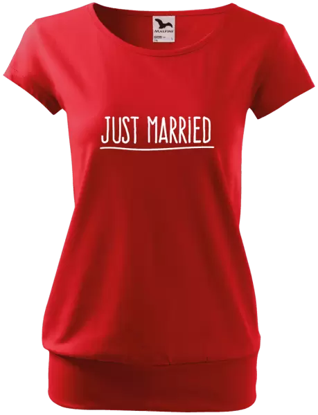 Dámské tričko Just married