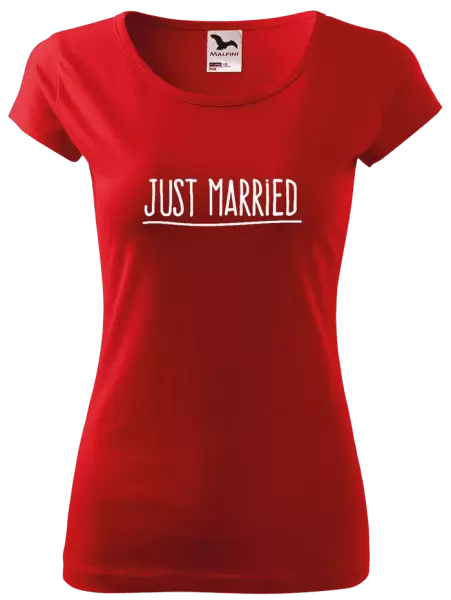 Dámské tričko Just married