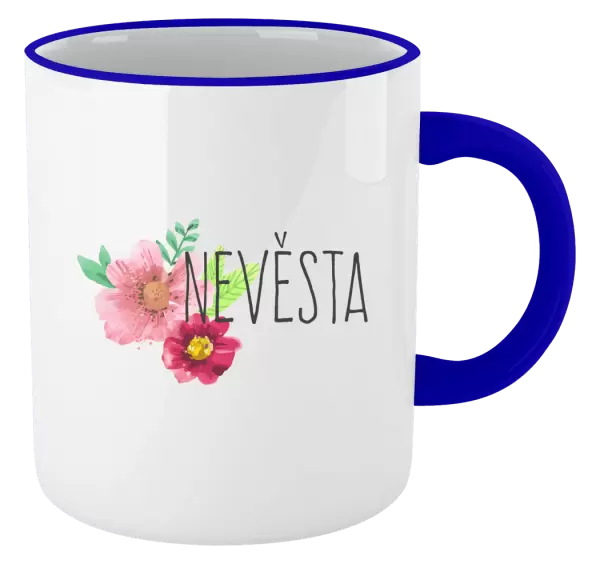 Hrnek Nevěsta - červené květiny