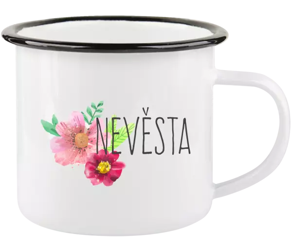 Plecháček Nevěsta - červené květiny