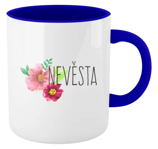 Hrnek Nevěsta - červené květiny