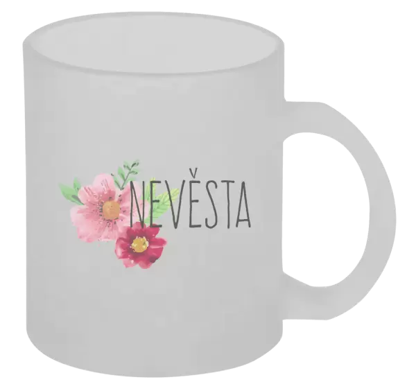 Hrnek Nevěsta - červené květiny