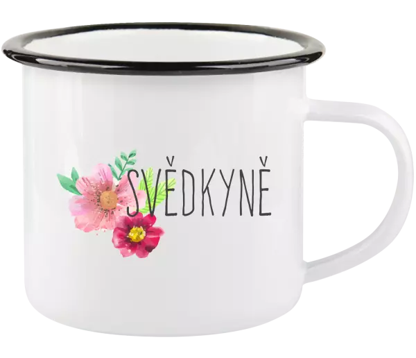 Plecháček Svědkyně - červené květiny