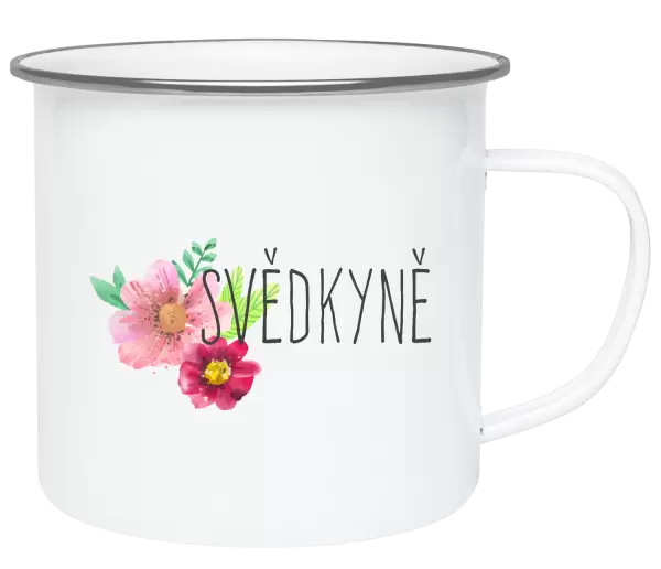 Plecháček Svědkyně - červené květiny