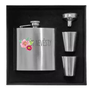 Placatka v krabičce Tým nevěsty - červené květiny