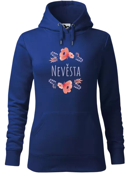 Dámská mikina Nevěsta - fialové květiny