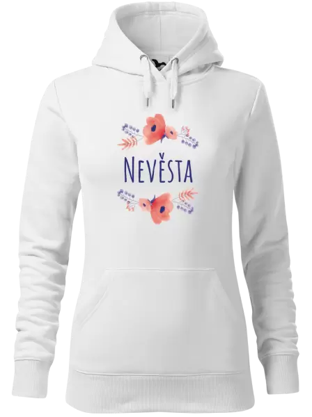 Dámská mikina Nevěsta - fialové květiny