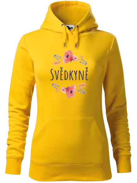 Dámská mikina Svědkyně - fialové květiny
