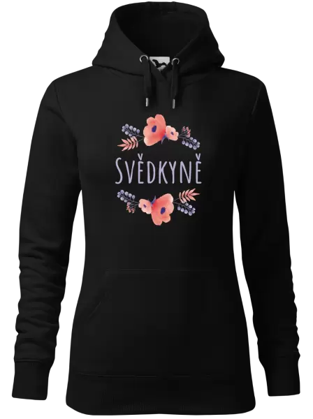 Dámská mikina Svědkyně - fialové květiny