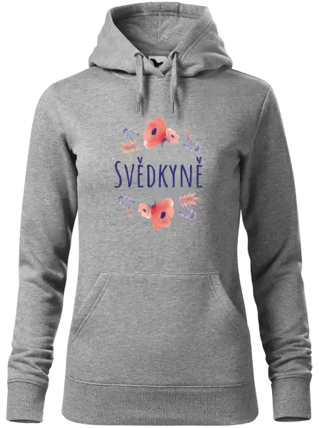 Dámská mikina Svědkyně - fialové květiny