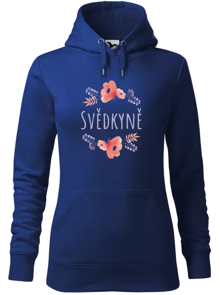 Dámská mikina Svědkyně - fialové květiny
