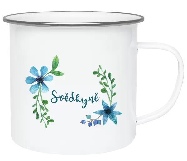 Plecháček Svědkyně - modré květiny