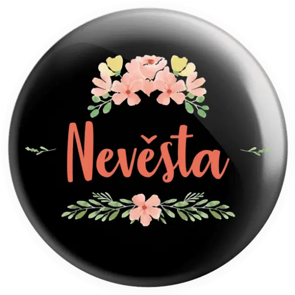 Placka Nevěsta - oranžové květiny