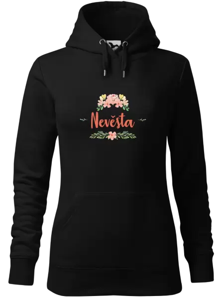 Dámská mikina Nevěsta - oranžové květiny