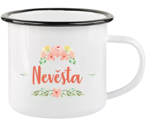 Plecháček Nevěsta - oranžové květiny