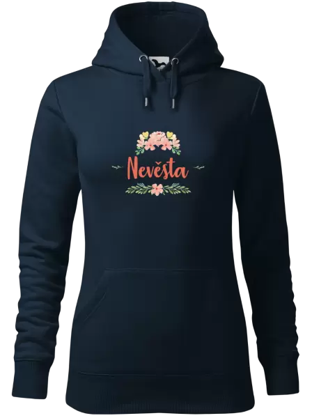 Dámská mikina Nevěsta - oranžové květiny
