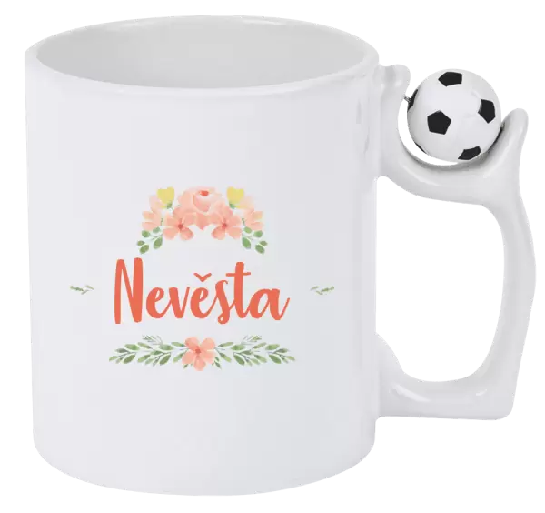 Hrnek Nevěsta - oranžové květiny