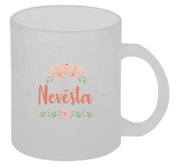 Hrnek Nevěsta - oranžové květiny