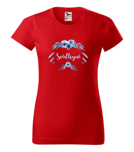 Dámské tričko Svědkyně - peříčka