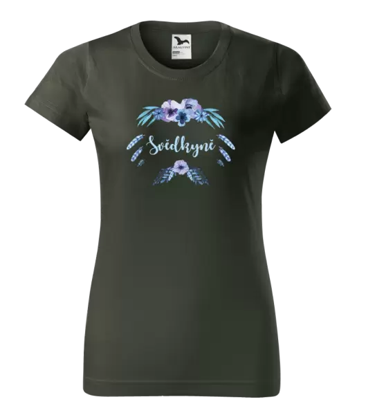 Dámské tričko Svědkyně - peříčka