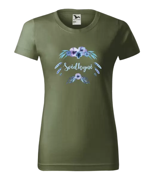 Dámské tričko Svědkyně - peříčka
