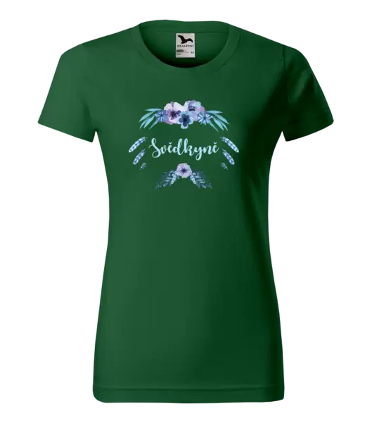 Dámské tričko Svědkyně - peříčka