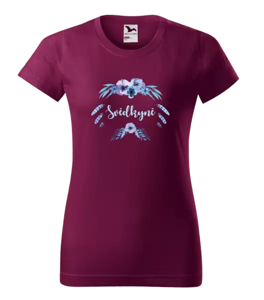 Dámské tričko Svědkyně - peříčka