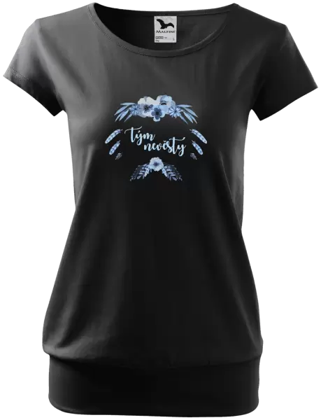 Dámské tričko Tým nevěsty - peříčka