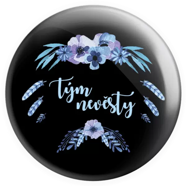 Placka Tým nevěsty - peříčka