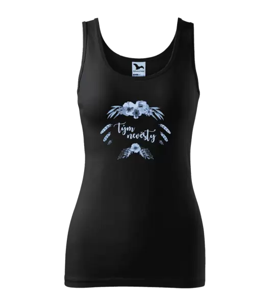 Dámské tílko Tým nevěsty - peříčka