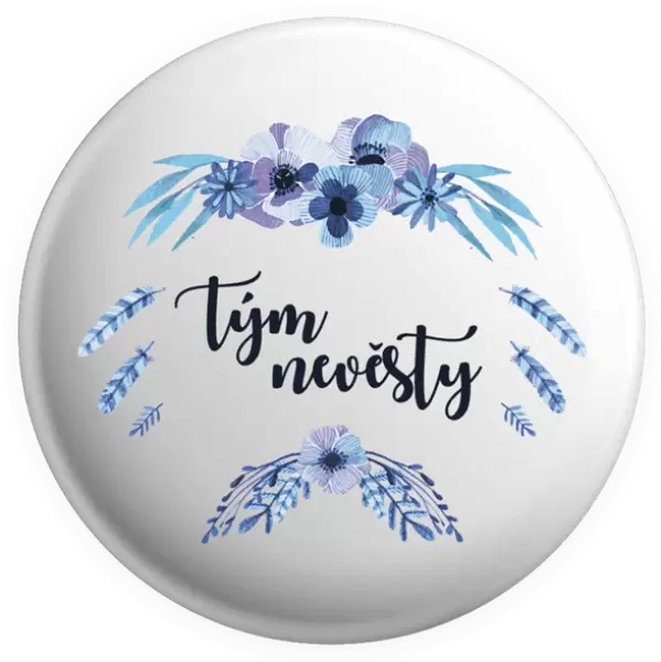 Placka Tým nevěsty - peříčka