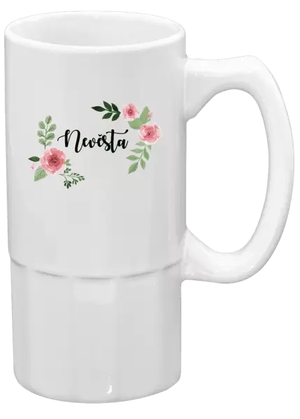 Půllitr Nevěsta - růže