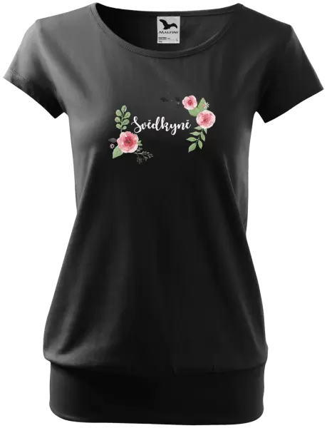 Dámské tričko Svědkyně - růže