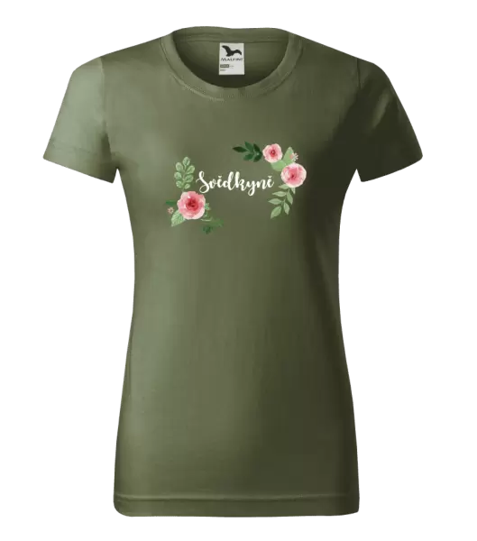 Dámské tričko Svědkyně - růže