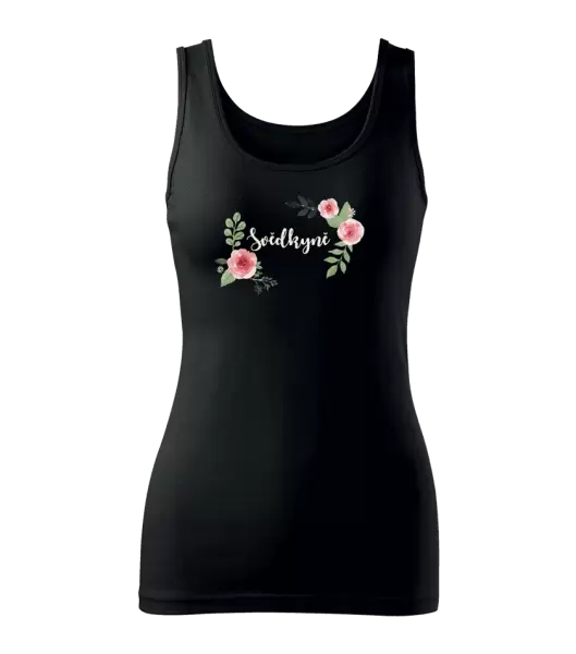 Dámské tílko Svědkyně - růže