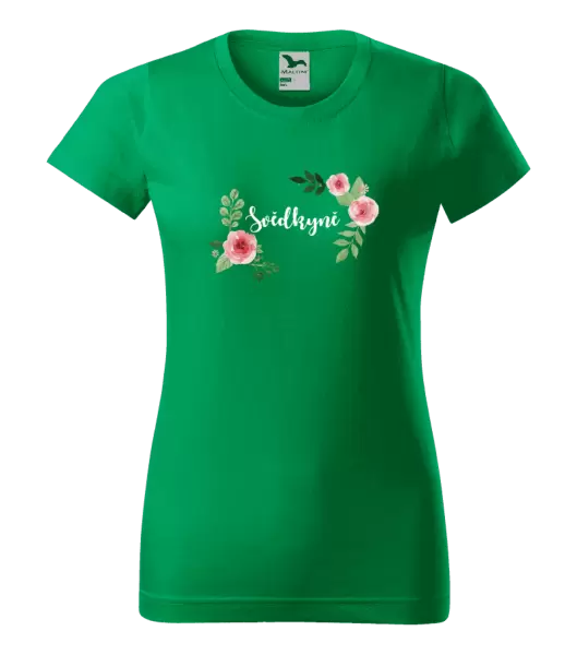 Dámské tričko Svědkyně - růže