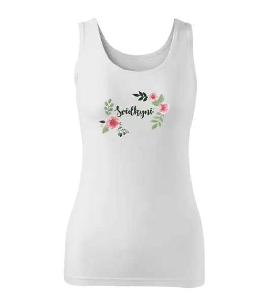 Dámské tílko Svědkyně - růže