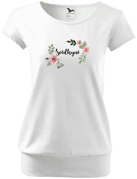 Dámské tričko Svědkyně - růže