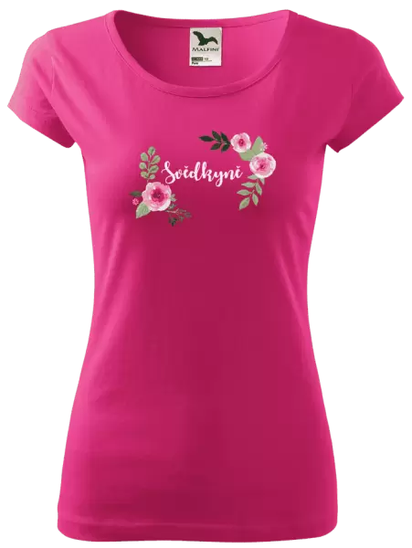 Dámské tričko Svědkyně - růže
